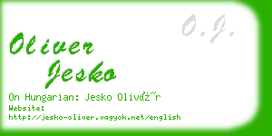 oliver jesko business card